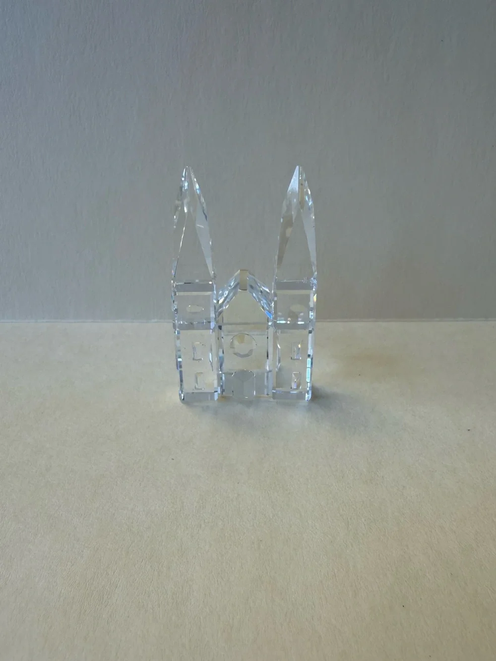 Swarovski Crystal Cathedral Church City Collectible Home Decor Figure - No Box.